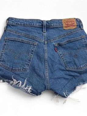 Levi's Women's Blue Denim 501 Cutoff Shorts
